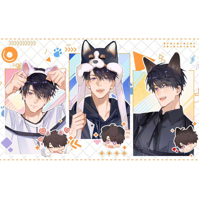 

3Pcs/Set New Love and Deepspace Anime Card Caleb Xia YiZhou Cosplay Rounded Corners LOMO Card Postcard Christmas Gifts Girls