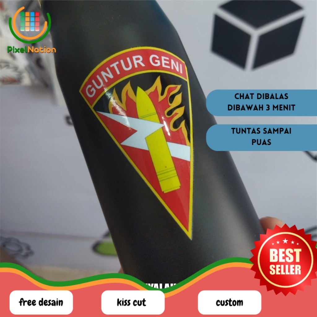 

PiNat Stiker UV DTF Custom | Cutting Stiker Custom Full Color | Stiker Timbul Permanen