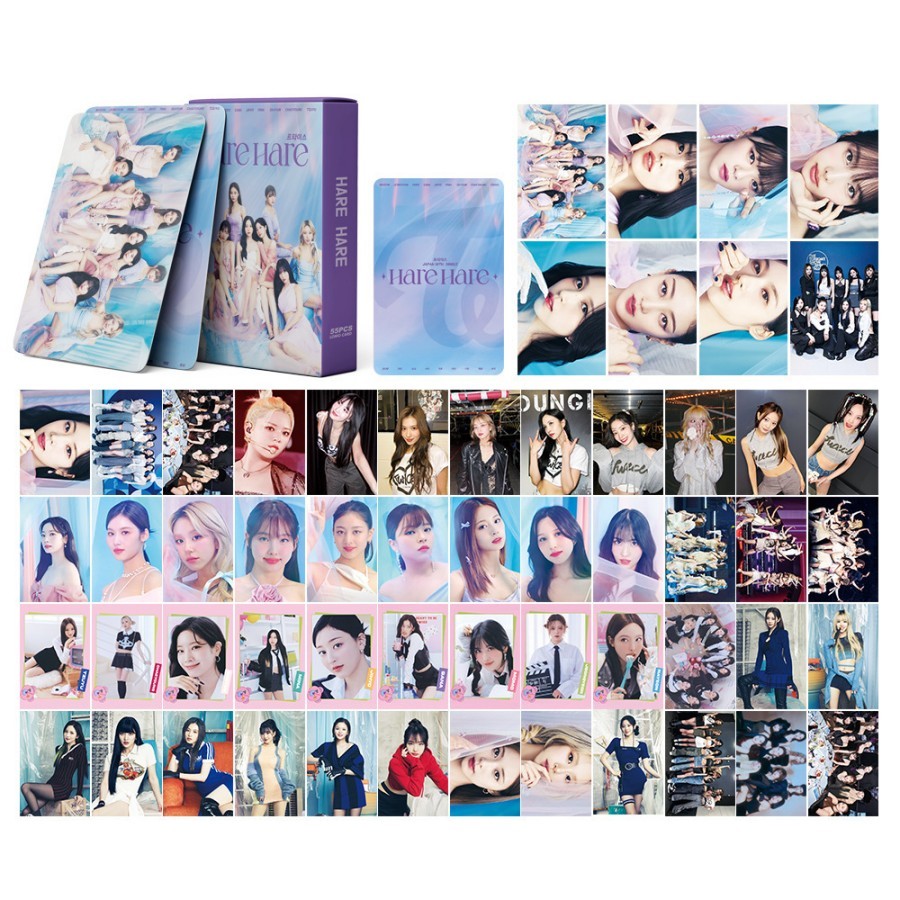 

55pcs/set TWICE Photocard New Album The Feels High quality HD Photo LOMO Card Pictures Fans Gift