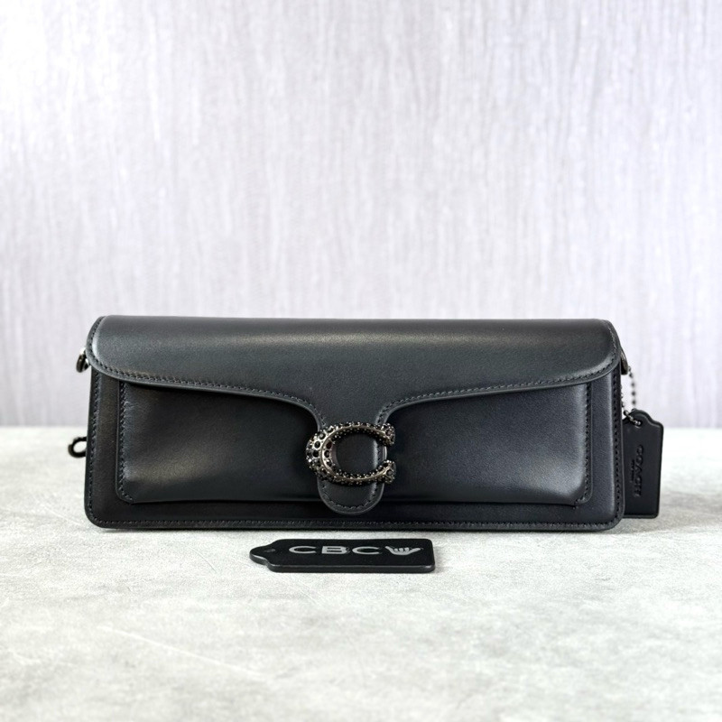 (READY ORIGINAL) Coach Tabby Shoulder Bag 28 Black Fullset Box