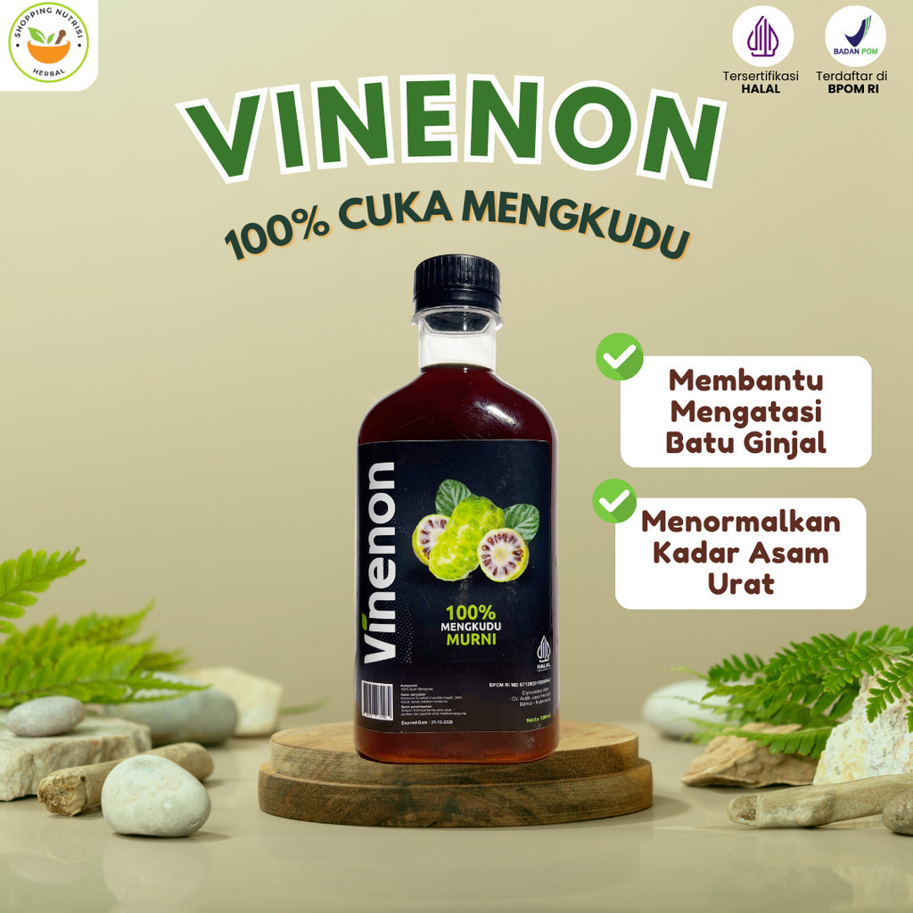 

VINENON Cuka Mengkudu Original Hancurkan Batu Ginjal Tanpa Operasi dan Melancarkan Purin Tubuh
