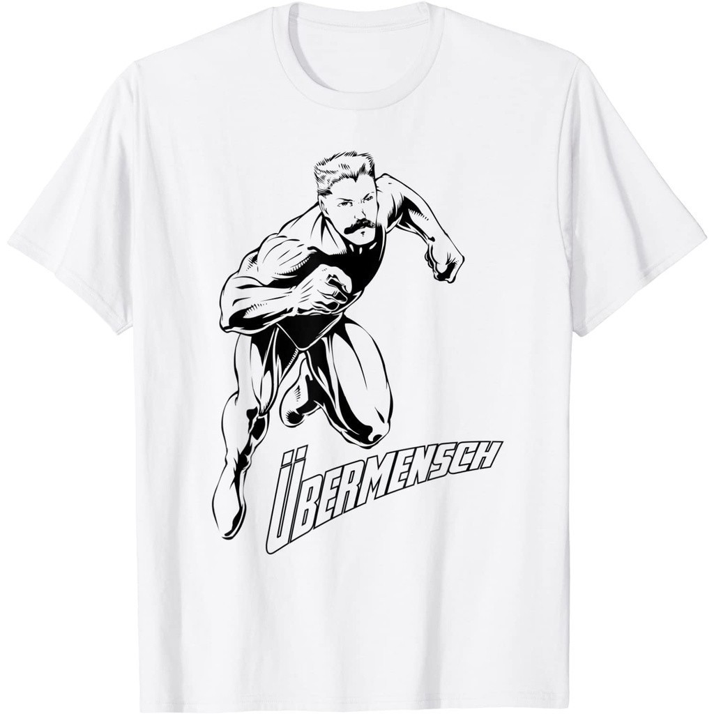 Kaos Dewasa Philosophy T Shirt - Nietzsche, Ubermensch, Superhero