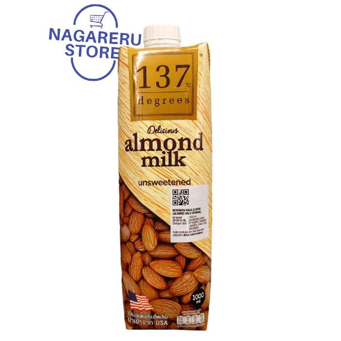 

137 degrees almond milk unsweetened 1000ml