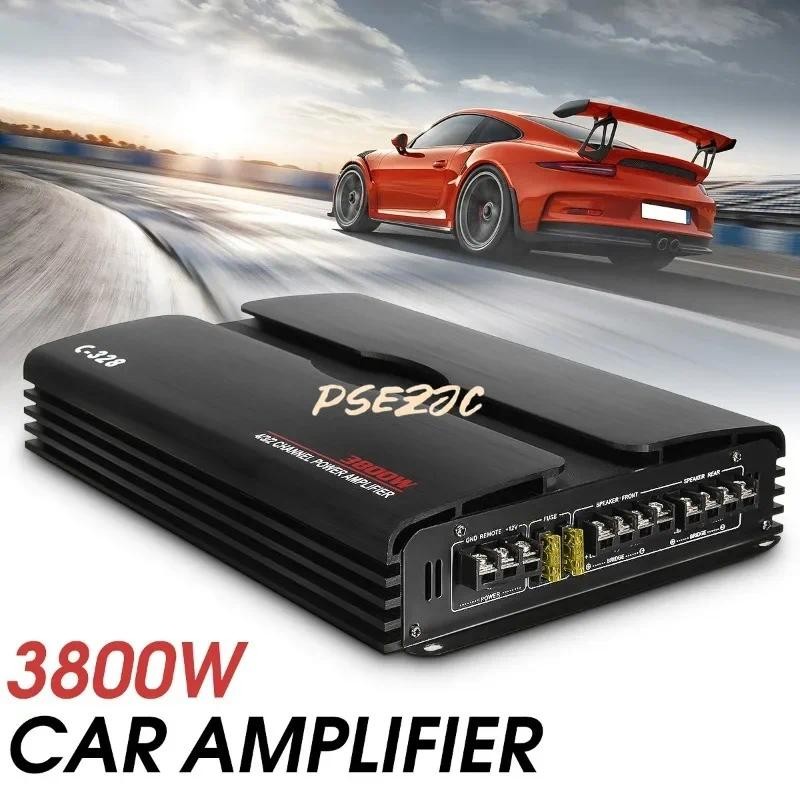 Car Auo Mofication 4-channel 12V Car High-power Amplifier C-328 3800W Car Amplifier Subwoofer