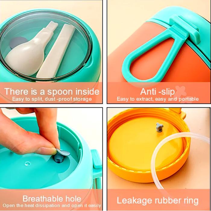 TEDEMEI Kotak Cangkir Soup Sup Cup Tempat Makan Anak Tahan Panas Thermal Lunch Box Jar BPA Free - So