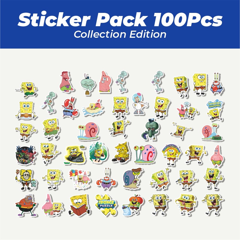 

Hot Stiker Spongebob Squarepants Universe Series Character Mix 2 Lucu Anti Air Stikers Berperekat Waterproof Sticker Decal Buat Motor Helm Buku Journal Koper Casing HP Laptop Botol Minum