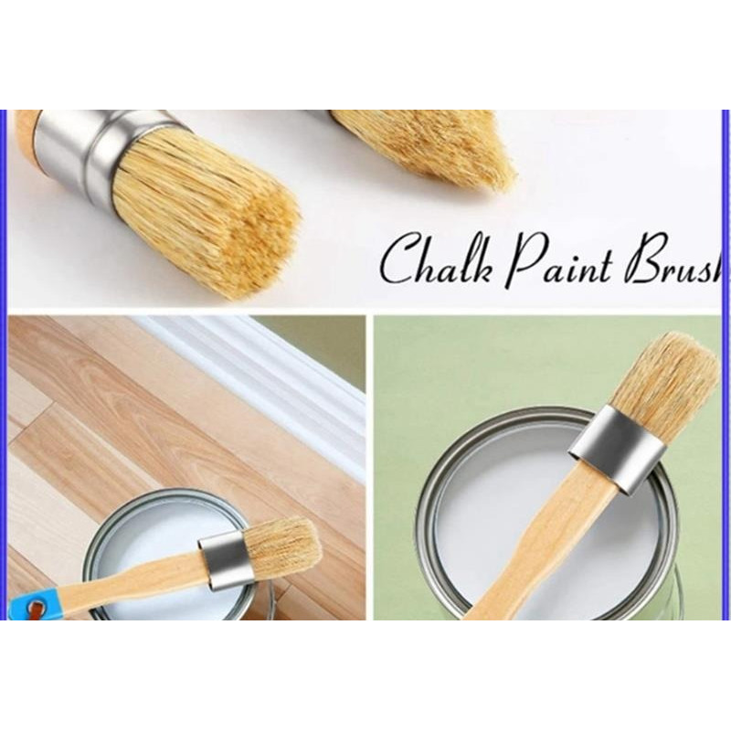 

L56A-3Pcs Bristle Brush Wooden Handle Template Brush Suitable For Home Decoration, DIY Wood Products, Etc.