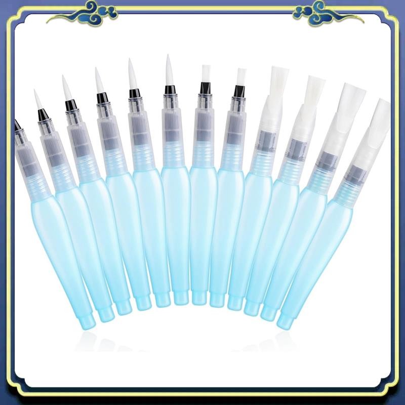 

L55A-12 Pack Refillable Watercolor Pens Watercolor Brush Pens Water Brush For Watercolor Soft Watercolor Brush Pen Paint Pens