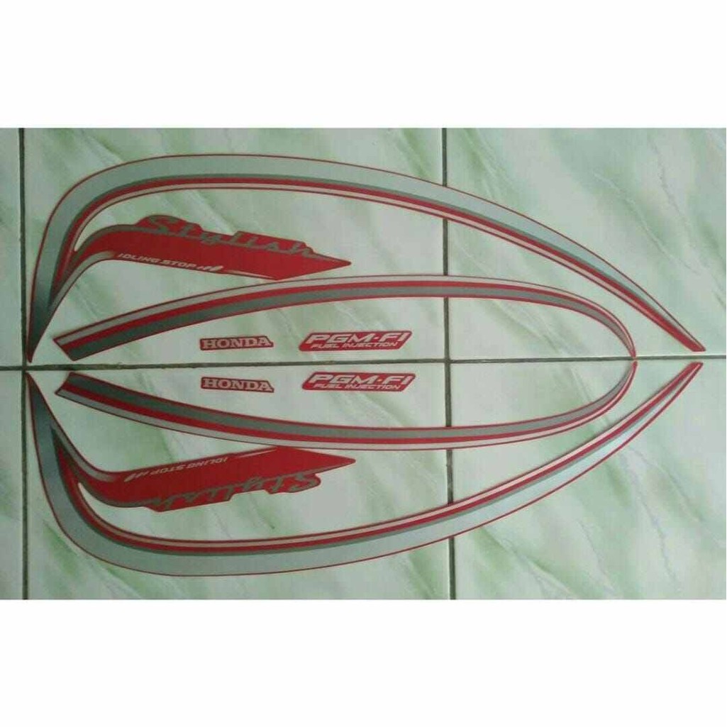 Striping Ori body Honda Scoopy stylish fi 2015 2016 stiker bawaan original bodi honda scopy sporty s