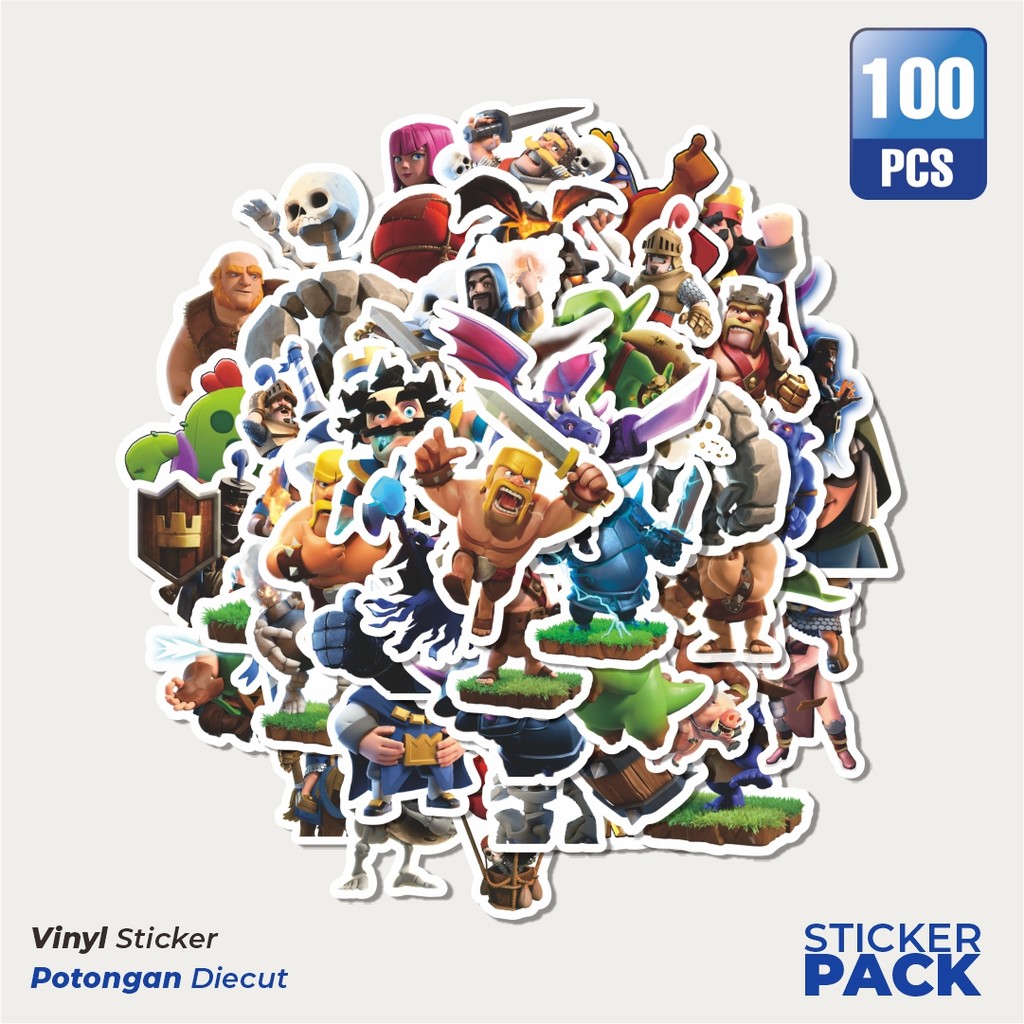 

Super Hemat! 100 PCS Stiker Cash Of Cans Game Video Series 3 Dekorasi Lucu Kreatif untuk Notebook, Skateboard, HP