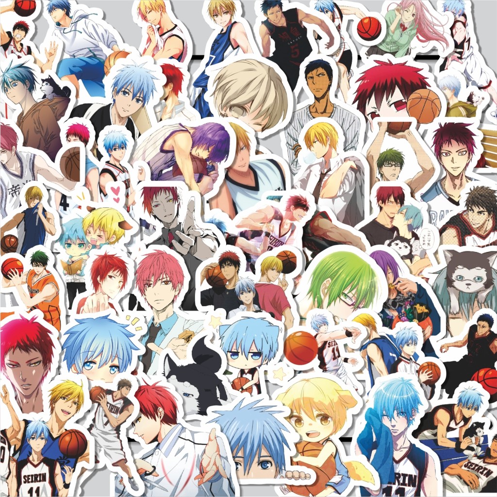 

Stiker Cutting Pack Stiker Anime Series Kuroko's Basketball Character Mix 1 Isi 100Pcs Series Aesthetic Lucu Keren Untuk Koper Bahan Vynil