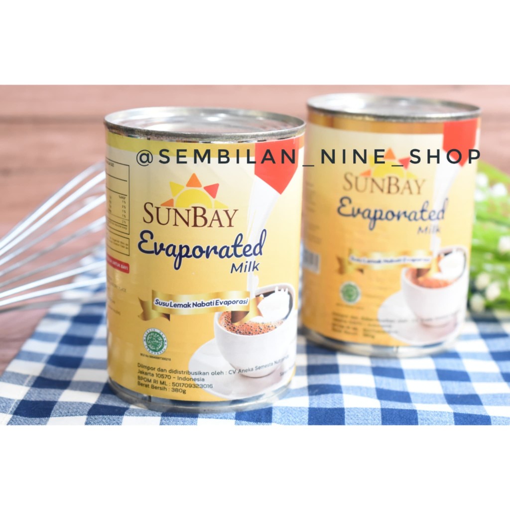 

SUNBAY Evaporated Milk 380 Gram Susu Evaporasi