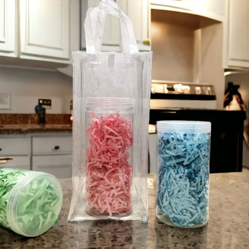 

Tas Botol Mika Transparan Muat 1 Liter Goodie Bag Souvenir