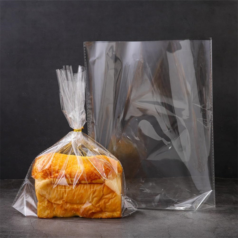 

100pcs Plastic Bags Transparent Bag For Toast Bread Soft Frosted Food Packaging Baking Gift bags Wedding Party Decoration