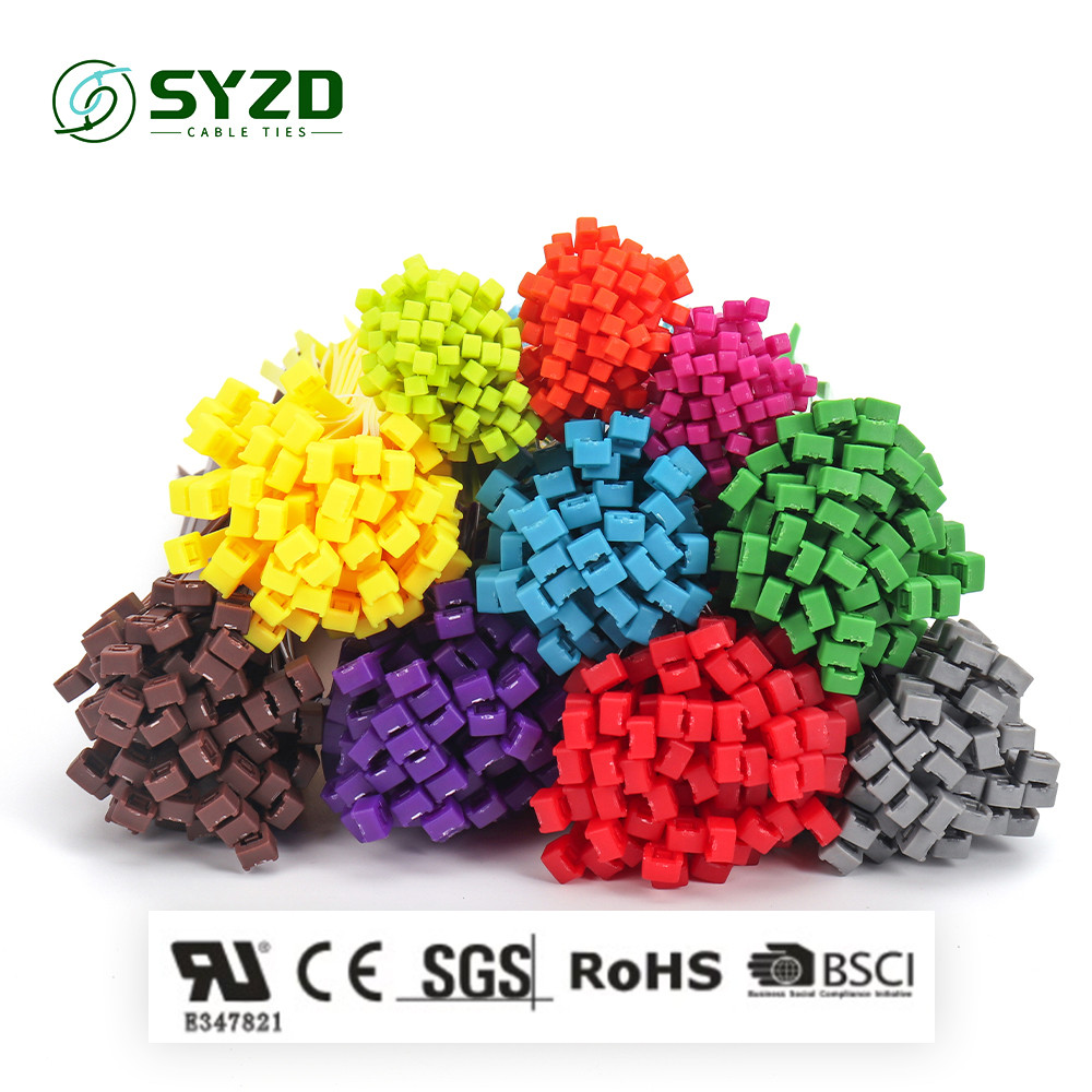 

100Pcs Color 3*100mm Self-Locking Cable Ties Nylon Wire Zip Blue Red Organiser Fastening Ring Plastic Flange Binding Straps