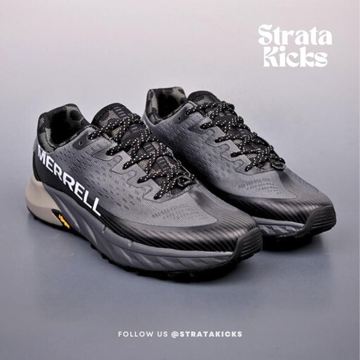 Merrel Agility Peak 4 Trail Run Shoes Sneaker Black Grey J067759 (Size 40-45) - 40