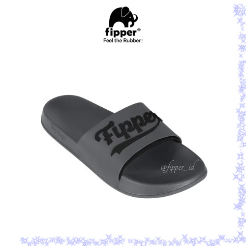 Fipper Slip On Ace Grey Shuttle Black