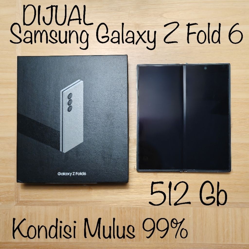 Samsung Galaxy Z fold 6 Zfold 6 512 Gb 512gb Grey Abu Abu Second Bekas