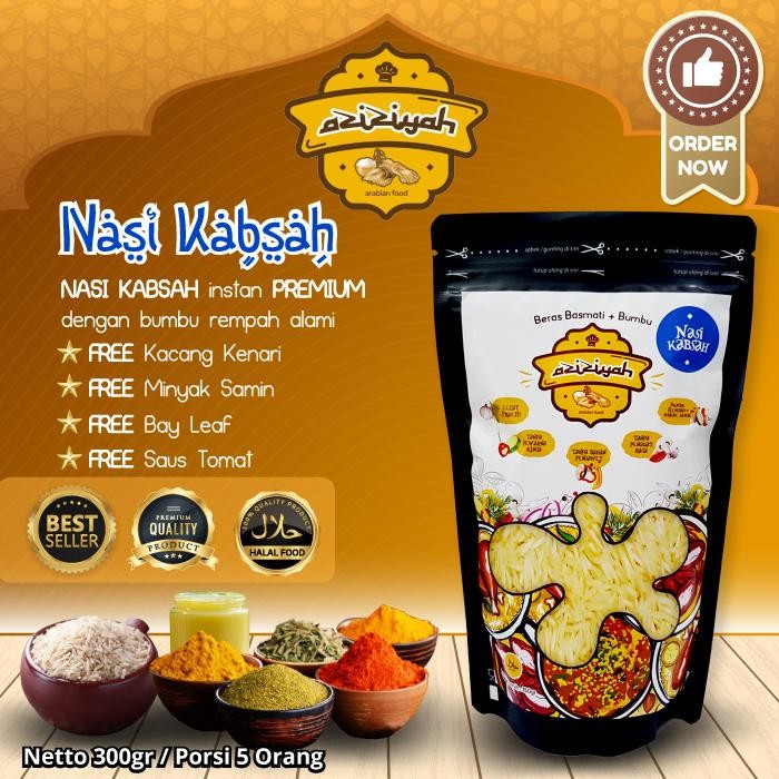 

[Best Seller] Istant Nasi Briyani Kebuli Instant 3in1 safron bayleaf kabsah - Kabsah