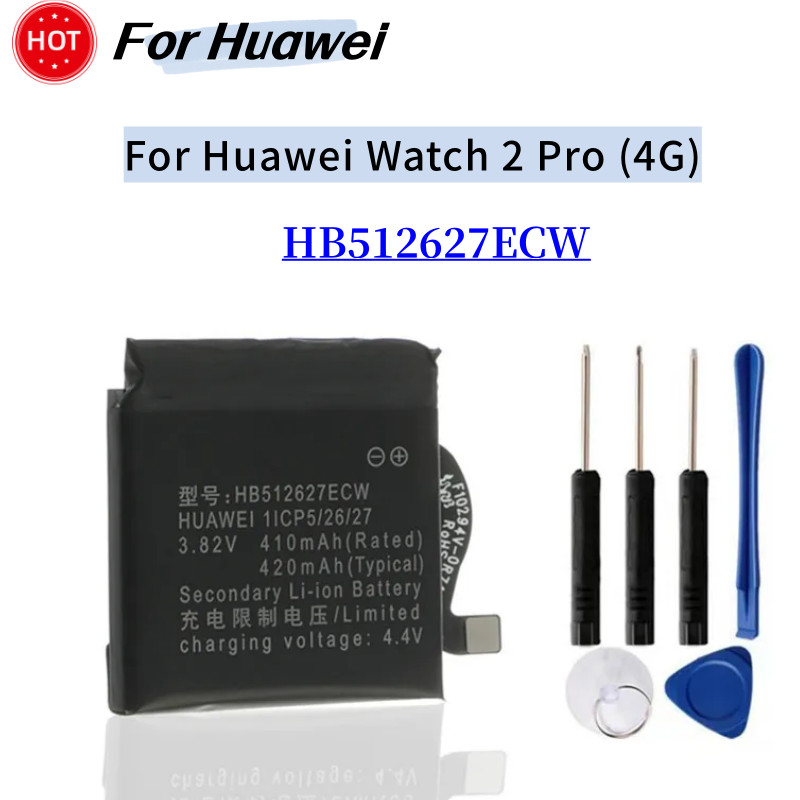 New Battery HB512627ECW For Huawei Watch2 Watch 2 Pro 4G EO-DLXXU Porsche Design HB512627ECW Battery