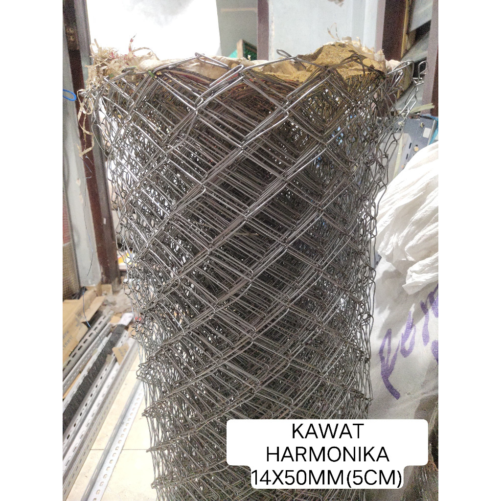 Kawat Harmonika 14x50mm(5cm)/Kawat BWG 14 Harmonika/Kawat Anyam BWG/Kawat Harmonika Galvanis (ROLL)