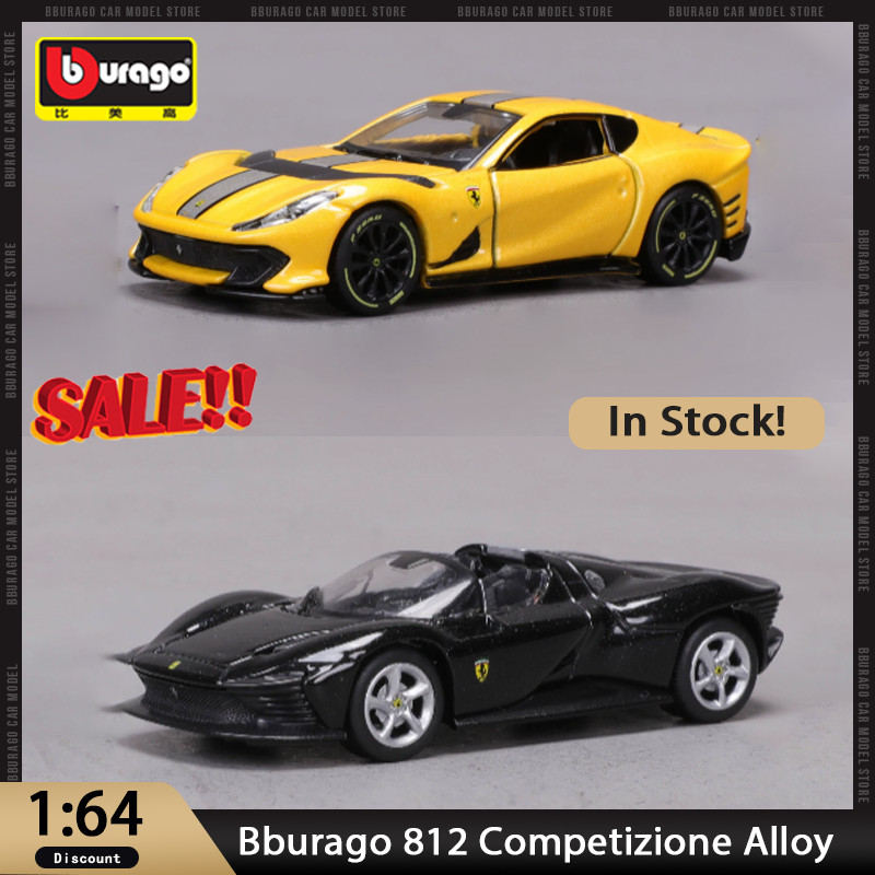 In Stock Bburago 1:64 812 Competizione Diecast Model Ferrari Enzo Sports Car Alloy Miniature Car Mod