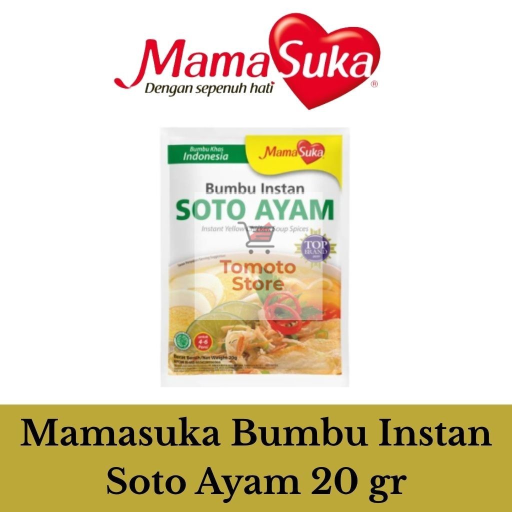 

✨ TOMOTOSTORE ✨ MAMASUKA Bumbu Instan Soto Ayam 20 gr