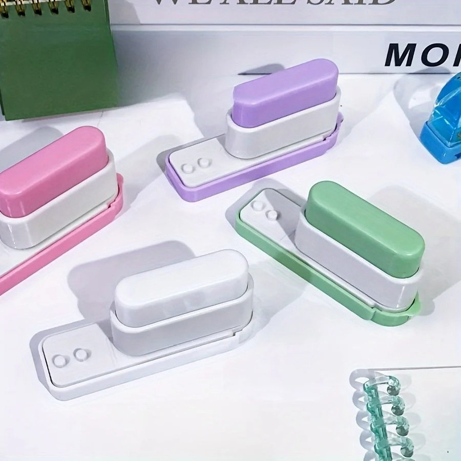 

5-Hole Binder Punch - Office Desk Organizer for DIY Notebooks, Files & Craft Paper Binding