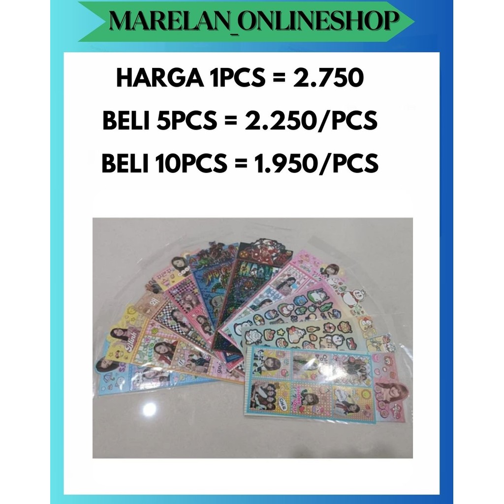 

MOS STICKER STIKER 2D BLINK BLING MARVEL BLACKPINK MIXUE AVENGERS SPIDERMAN JENNIE ROSE LISA JISOO