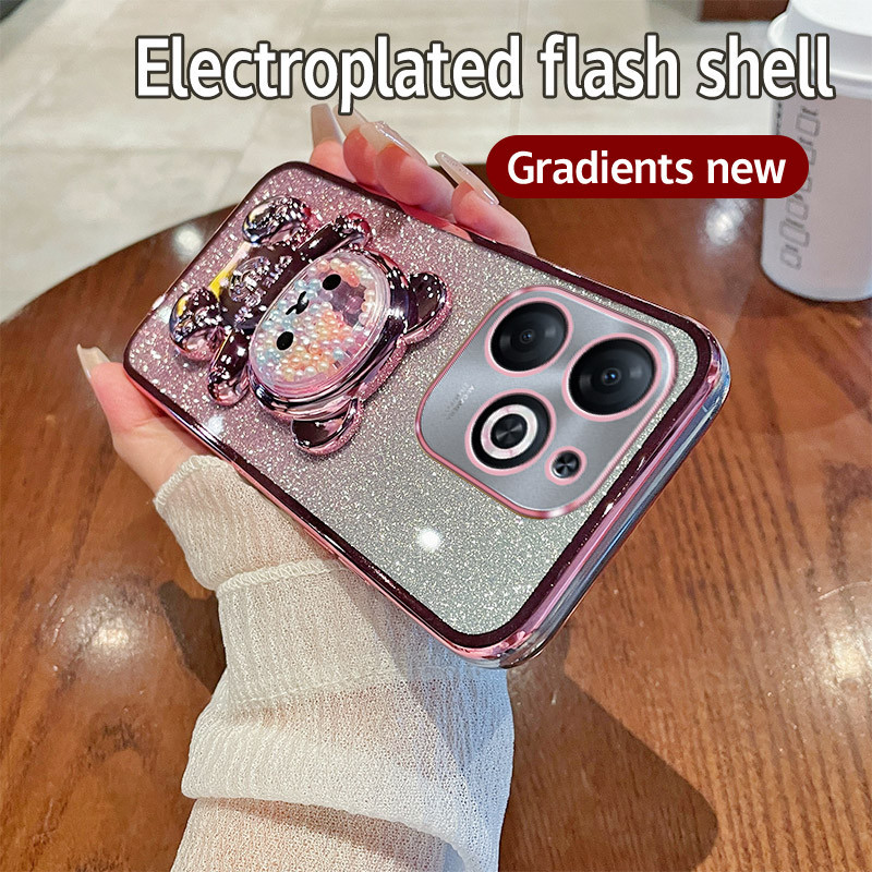 HP Soft Casing Tecno Spark 20C Case Silikon Untuk Tecno BG7n BG7 Spark20C Casing berkilau Berlapis K