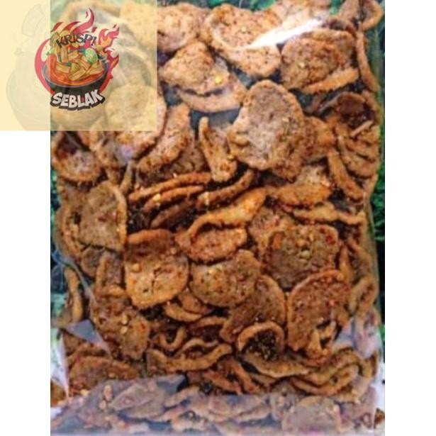 

Seblak krispi Krupuk Jengkol Pedas 1kg.s.