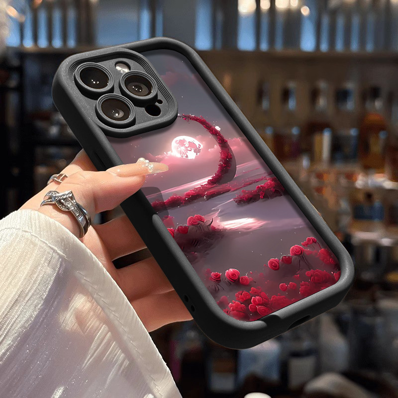 SS0156 Mawar merah untuk case oppo reno 4f 5f 5 6 7 8 7z 8z 8t 11 12f 4g 5g oppo A5 A3 PRO A56S A53S