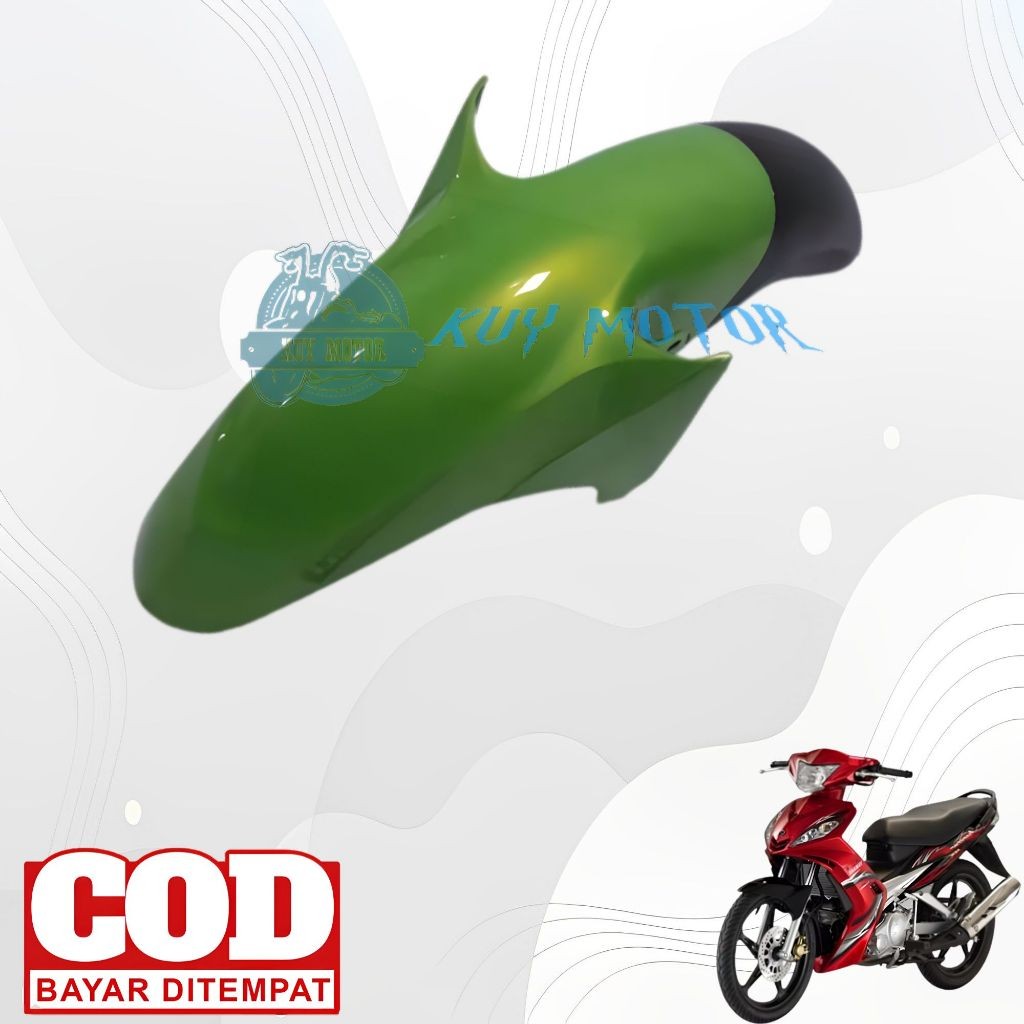 Spakbor Depan  jupiter MX 135 lama Tahun 2005 2006 2007 2008 2009 2010 Warna Hijau