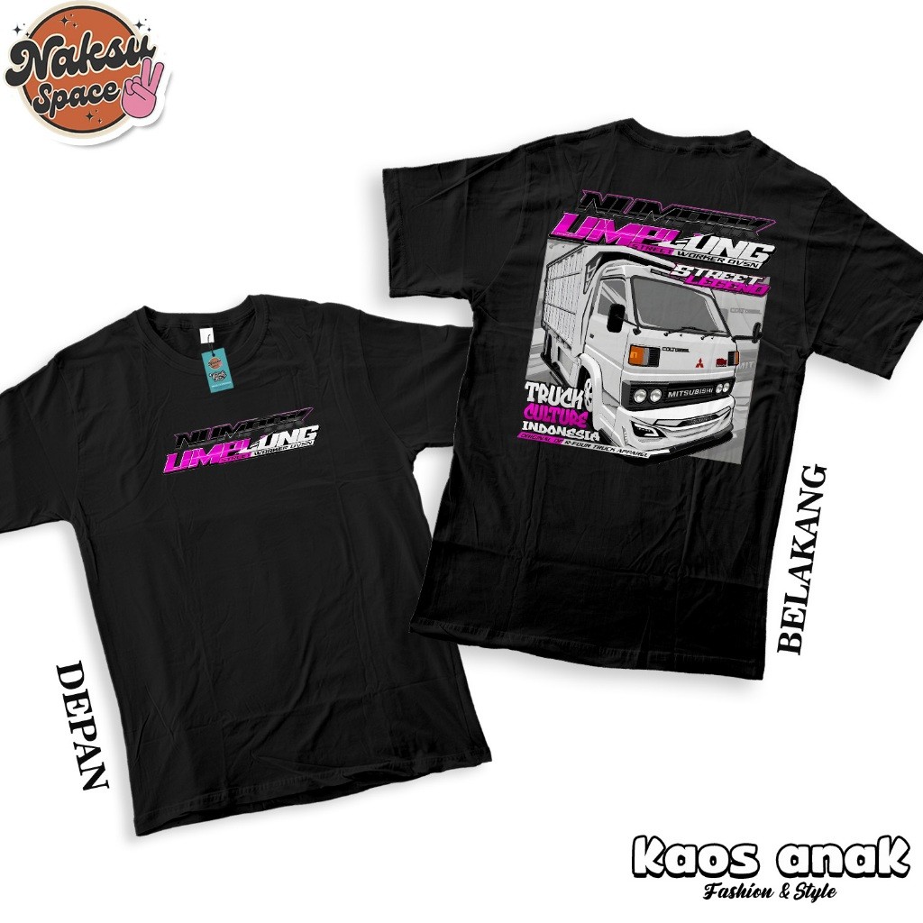 KAOS ANAK - KAOS TRUK NUMPAK UMPLUNG TRUK CANTER MANIA BAJU TRUK ANAK  BAJU DISTRO