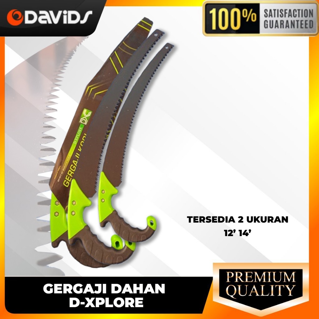 Gergaji Dahan Graji Kayu Ranting Lengkung Kopi Kecil 14 Inch D-XPLORE