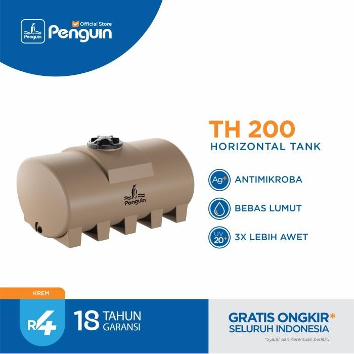 Tangki Air Horisontal Penguin 2000 Liter – Krem