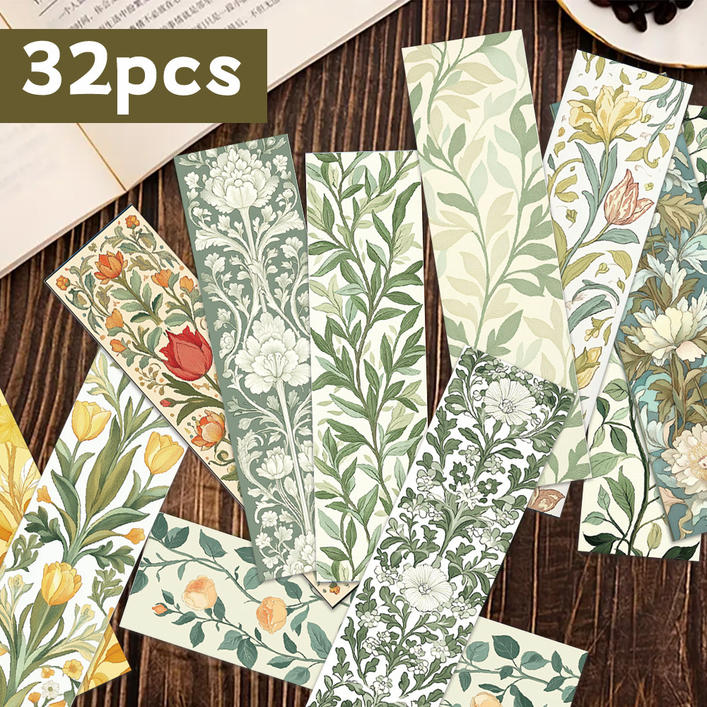 

32pcs, Morris Flower Bookmarks for Teachers, Readers and Fans, Bookmarks, Gifts, Parties, Birthday