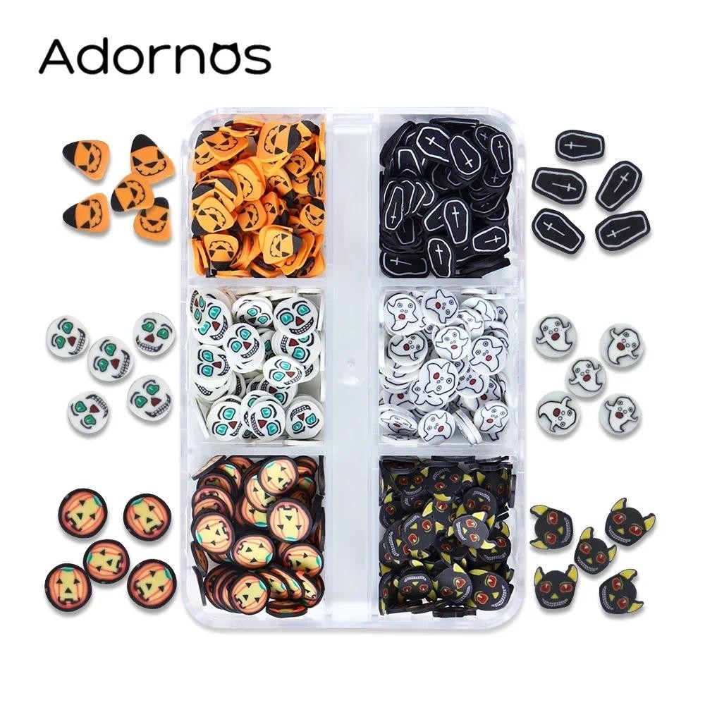 

Halloween Resin Mold Filling Soft Clay Flakes Epoxy Resin Shaker Filler Silicone Mold Ghost Halloween Decoration DIY Accessories