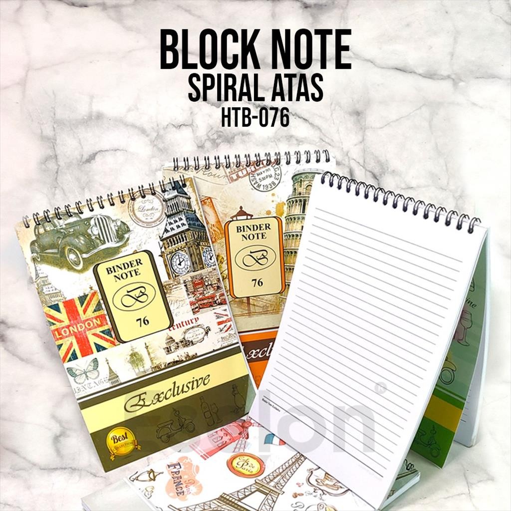 

❤️️Block note / Block Note A5 Spiral atas / Notebook garis HTB-076❤️️
