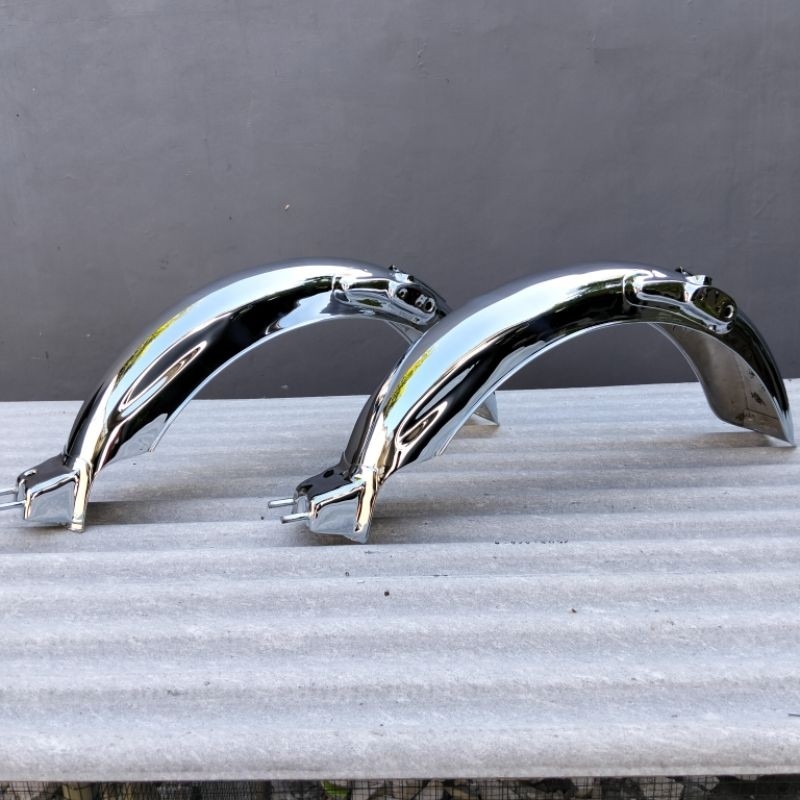 SLEBOR SPAKBOR BELAKANG CB125 PRES NGANJUK CHROME SLEBOR CB NGANJUK PRES CHROME DETILE