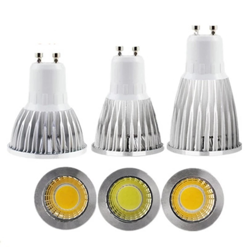 Super Bright LED Spotlight Bulb GU10Light Dimmable Led 110V 220V AC 6W 9W 12W LED GU5.3 GU10 COB LED