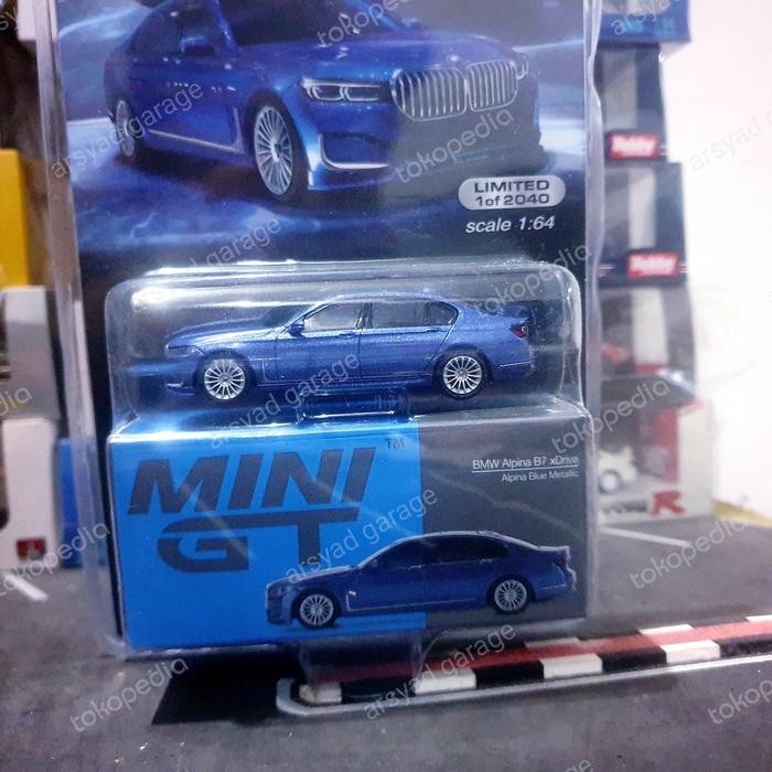 EX99... Diecast Mini GT BMW Alpina B7 Xdrive Alpina Blue no 471 blister