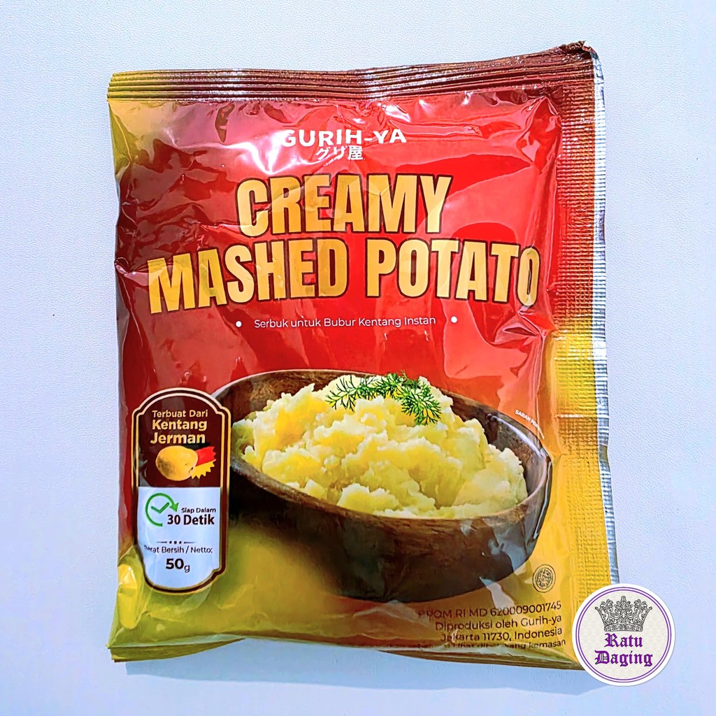 

GURIH-YA Creamy Mashed Potato 50gr Halal MUI Mash Potato