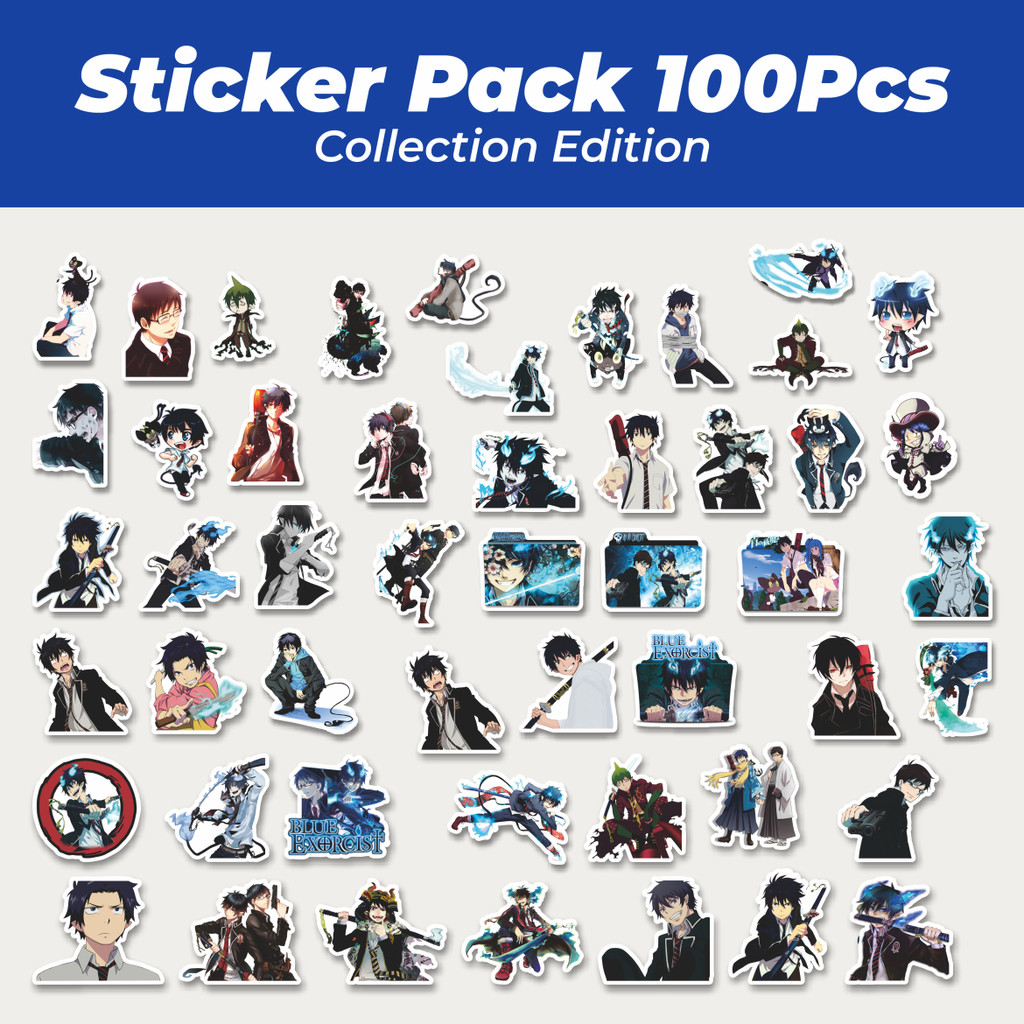 

Hot Stiker Anime Series Blue Exorcist Character Mix Lucu Anti Air Stikers Berperekat Waterproof Sticker Decal Buat Motor Helm Buku Journal Koper Casing HP Laptop Botol Minum
