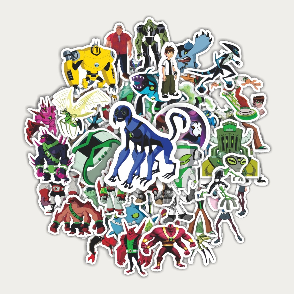 

Sticker Pack Stiker Kartun Series Ben Ten Karakter Mix | Sticker TUMBLR | Stiker LAPTOP KOPER HELM