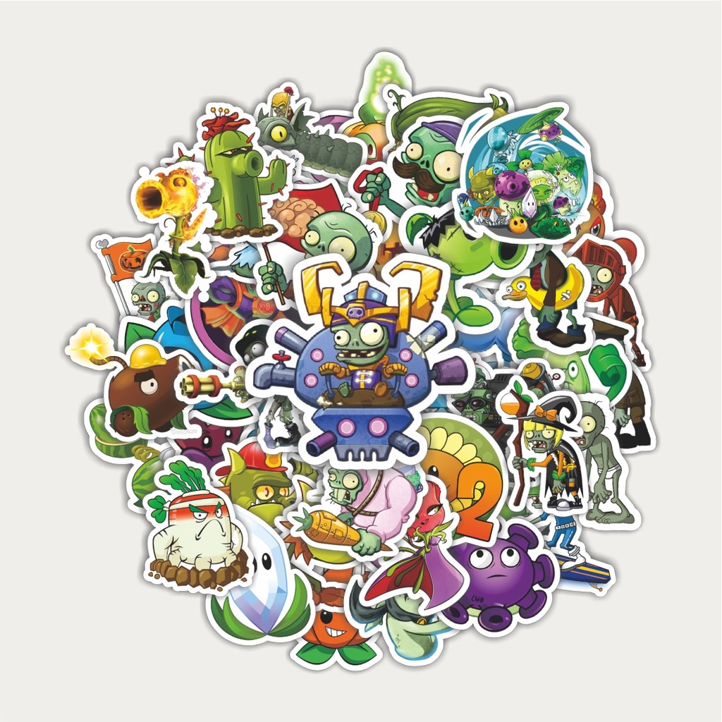 

Sticker Pack Stiker Game Series PLANT vs ZOMBIE Character Mix 6 | Sticker TUMBLR | Stiker LAPTOP KOPER HELM