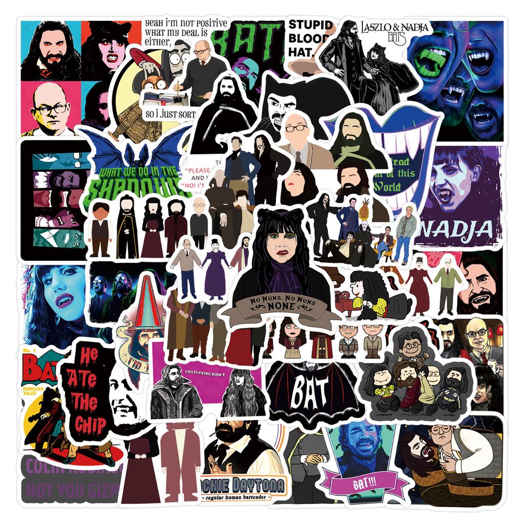 

50PCS What We Do in the Shadows Stickers Deacon Decals For Phone Laptop Suitcase Notebook Skateboard Waterproof Sticker