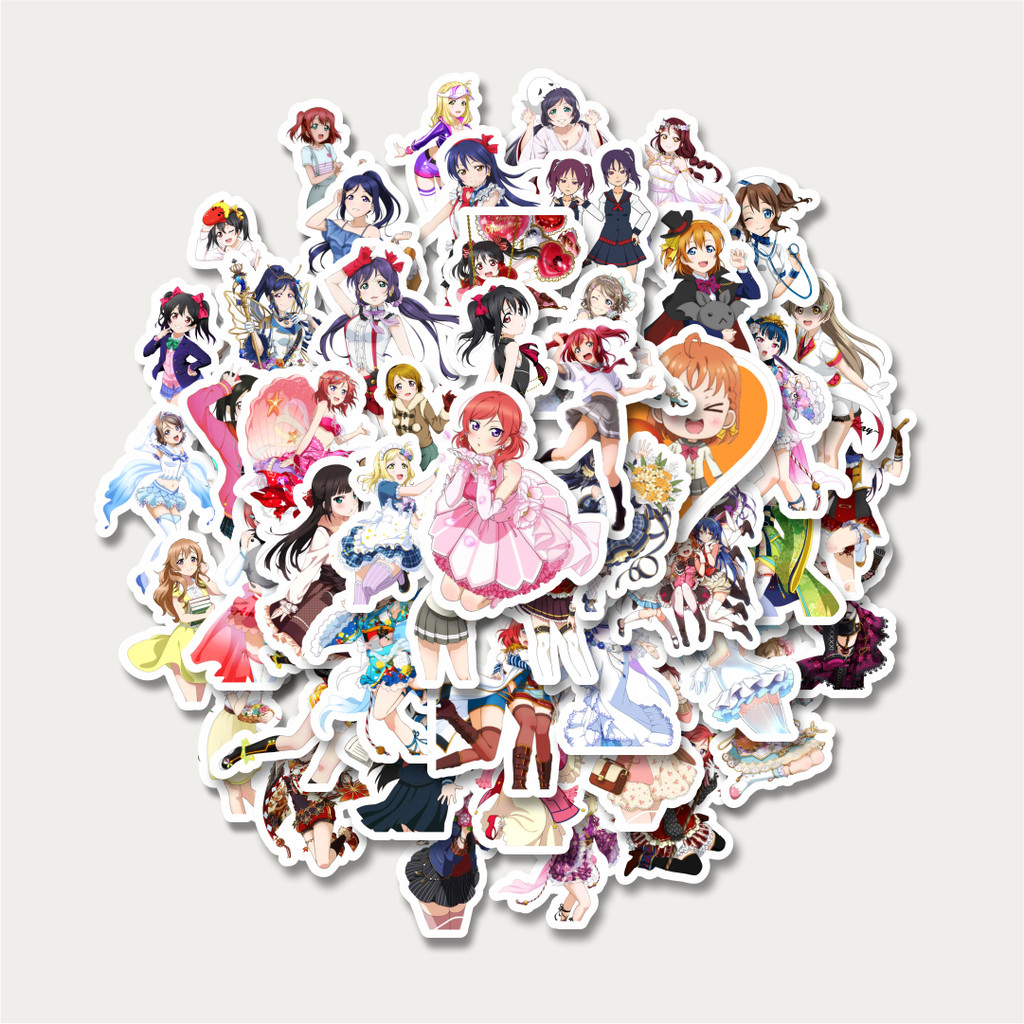

Sticker Pack Stiker Anime Series Love Live Character Mix 9 | Sticker TUMBLR | Stiker LAPTOP KOPER HELM