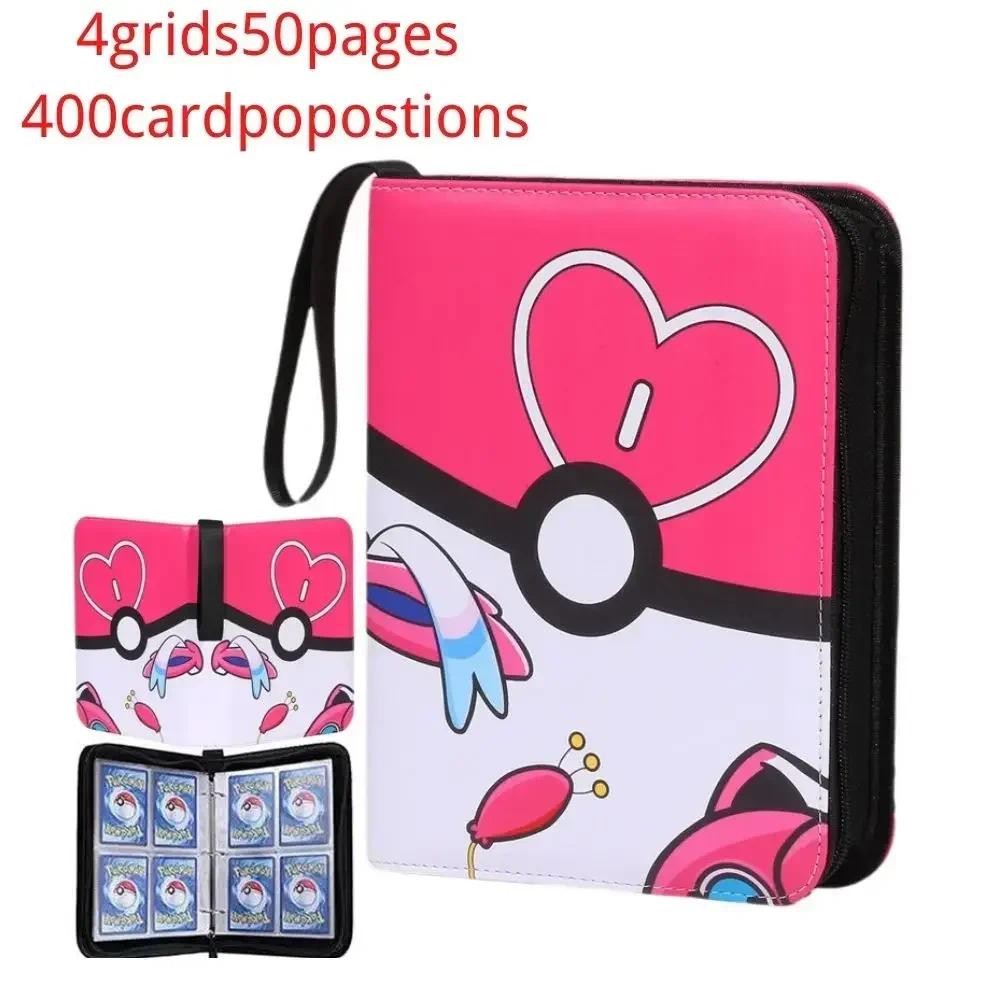 

Binder Trading Card para Pokemon, Cartão Coleção Binder, Titular do livro personalizado com 50 mangas, 400 bolsos