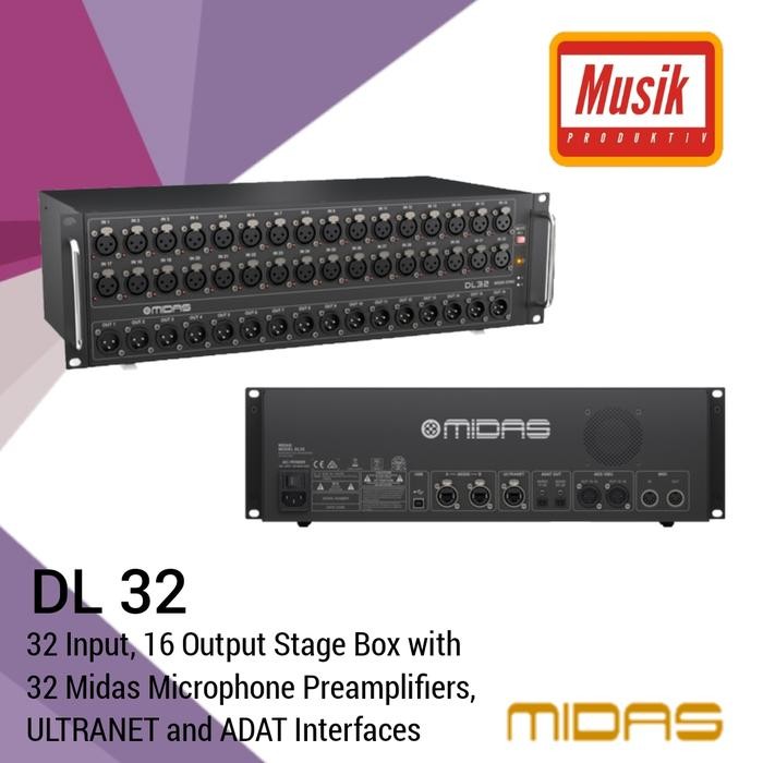Mixer MIDAS DL32 / DL 32 / DL-32 Stagebox Original